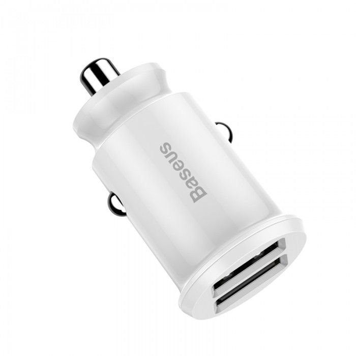 Baseus Grain Car Charger (Dual USB 5V 3.1A )